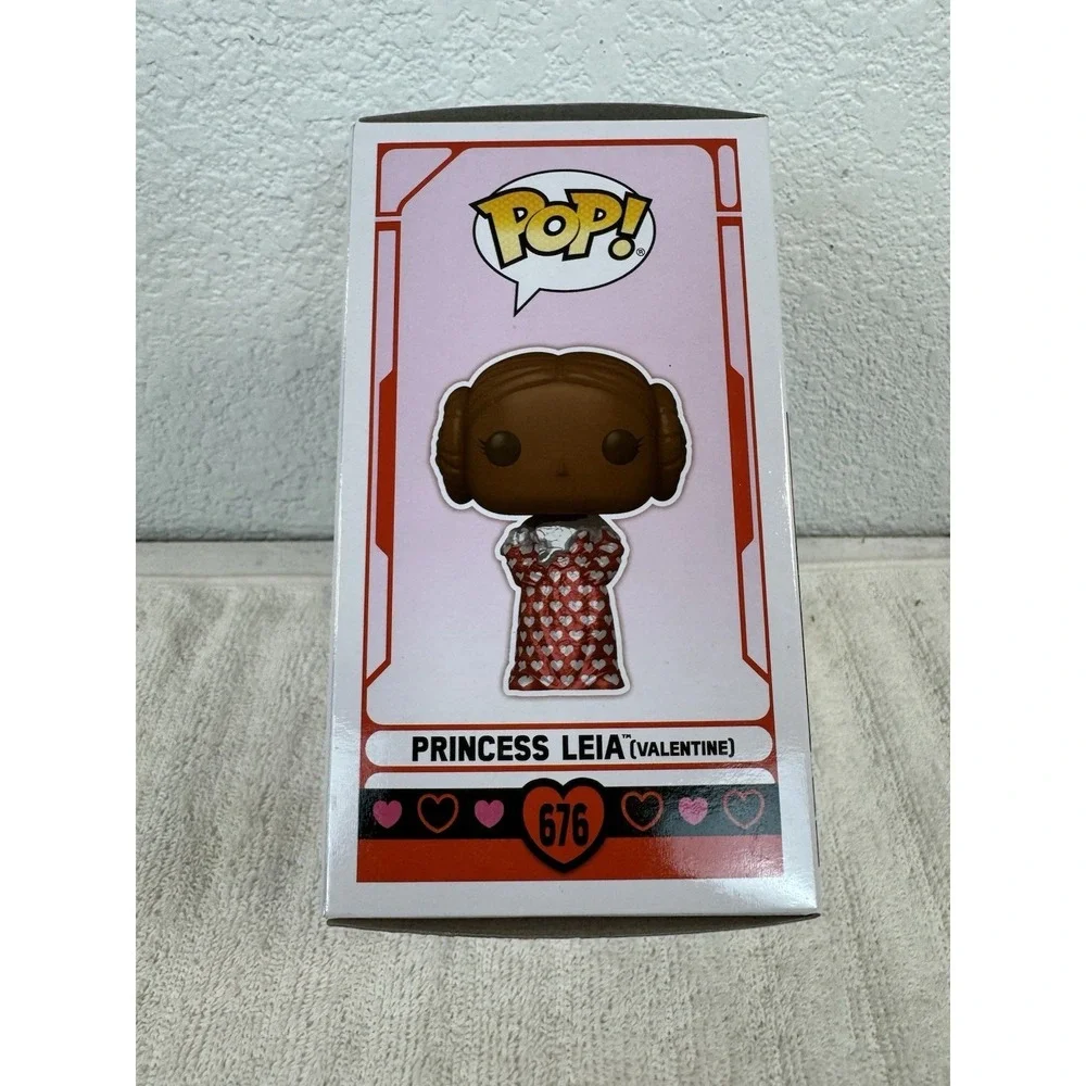 Funko Pop Star Wars Princess Leia Valentine 676 Bobblehead Vinyl Figure
